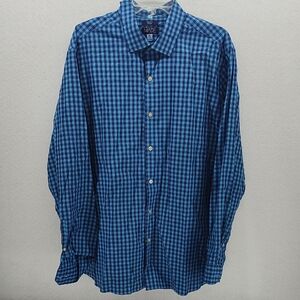 Newton Men's Blue Plaid Button Down Shirt